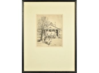Sears Gallagher, Un-known Building, Pencil Signed Etching (CTF10)