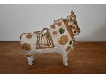 Terracotta Decorated Bull Sculpture (CTF10)