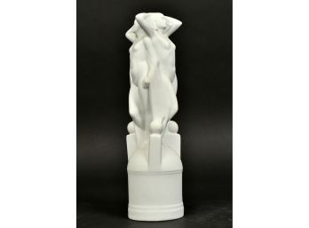 Cmielow Parian Bisque Three Sided Maiden Statuette (CTF10)