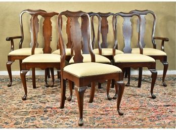 CONDITION UPDATE- Eight Queen Anne Style Pennsylvania House Cherry Chairs (CTF40)