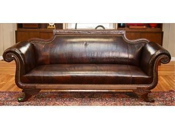 Classical Style Faux Crocodile Leather Sofa (CTF40)