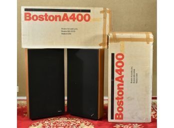 Pair Of Boston A400 Speakers, In Original Boxes (CTF40)