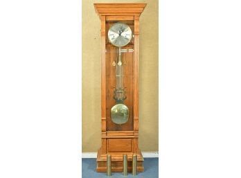 W.K. Sessions Oak Case German Grandfather Clock (CTF30)