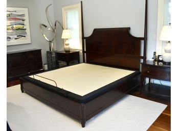 Thomas Pheasant For Baker, King Size Mahogany Bed ,$5,000 New (CTF40)