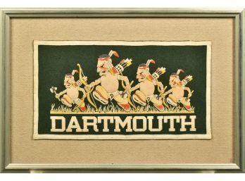 Dartmouth College 1960's Vintage Pennant Made By The Chicago Pennant Co. (CTF10)