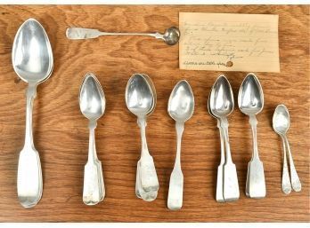 Assorted Coin Silver Spoons, 26pcs,  14.4 Ozt (CTF10)