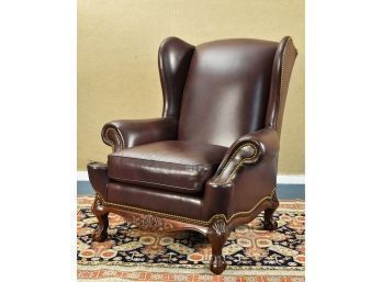 Hancock And Moore Leather Wing Chair (CTF40)