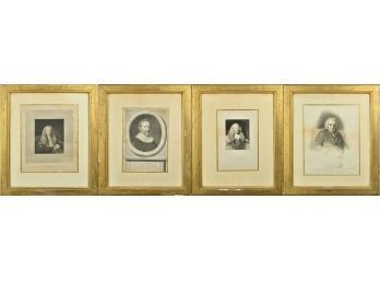 Four Early Engravings/ Etchings Of Judges By G. Brandt, A. Carson And Others (CTF10)