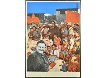Erro, Mao's World Tour, 1975, MoMa Color Lithograph/poster (CTF10)