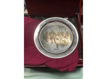Danbury Mint Sterling Plate - First Continental Congress (CTF10)