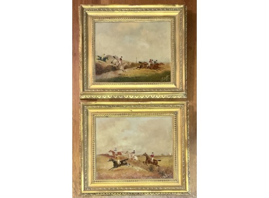 19th C. English Fox Hunt Paintings (CTF10)
