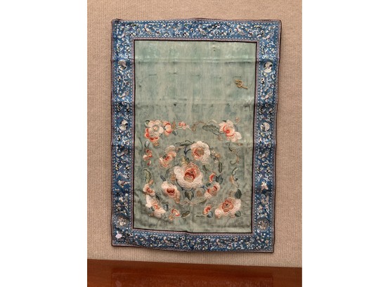 Antique Chinese Embroidered Silk Panel (CTF10)