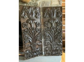 Arts & Crafts Carved Oak Panels (CTF20)