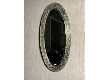 Oblong Beveled Brass Mirror (CTF10)
