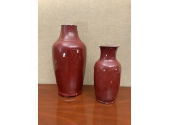 Antique Chinese Oxblood Vases (CTF20)