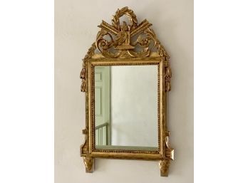 Vintage French Carved And Gilt Mirror (CTF10)