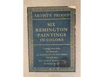 Remington Paintings In Colors, Artist Proof Portfolio, 6  (CTF10)