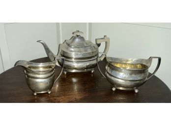 English Silver Tea Set, 3pc.  (CTF10)