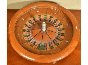 Vintage Mahogany Table Top Roulette Wheel (CTF10)