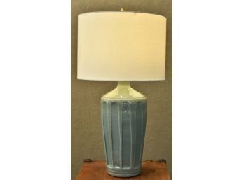 Vintage Simon Pearce Column Celadon Pottery Lamp (CTF10)