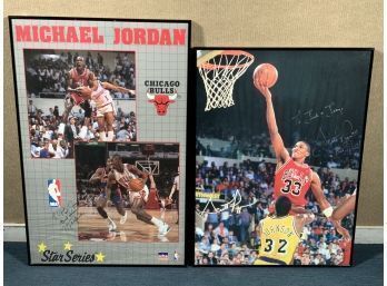 Michael Jordan & Scottie Pippin Signed Posters (CTF10)