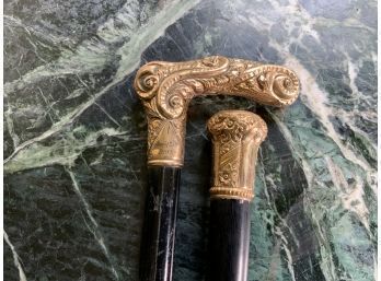 Victorian Gold Filled Presentation Canes, 2 (CTF10)
