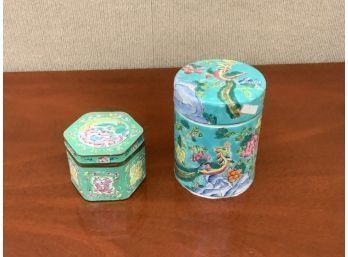 Porcelain And Enamel Chinese Jars (CTF10)