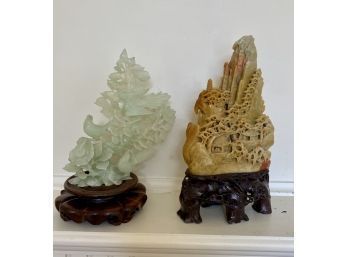 Chinese Jade And Soapstone Sculptures(CTF10)