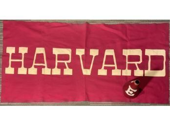 1920s Harvard Collegiate Pennant And An Exeter Academy Megaphone (CTF10)