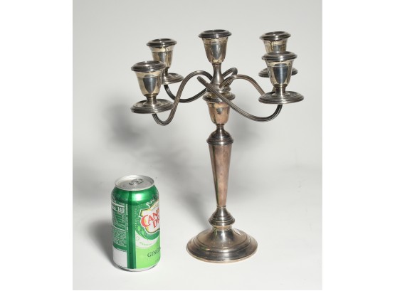 Sterling Weighted Single Candelabra