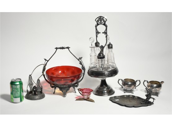 Good Group Of Victorian Silver Plated Items