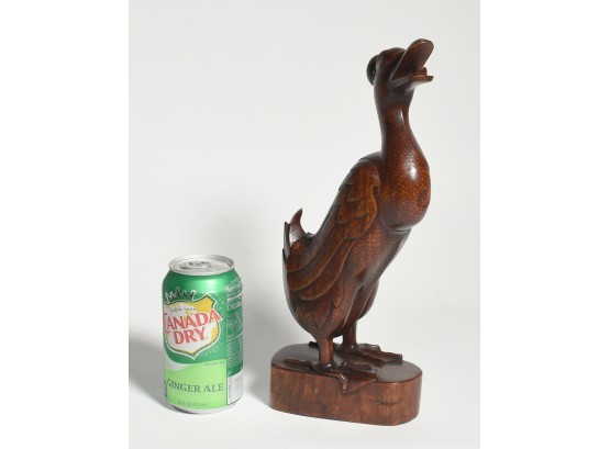 20th C. Carved Chinese Wood Duck