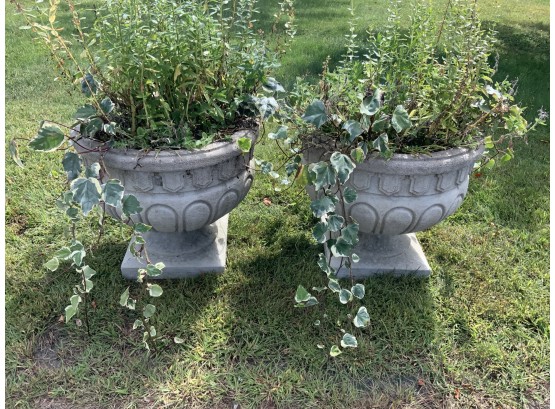 Cast Stone Cement Garden Urns