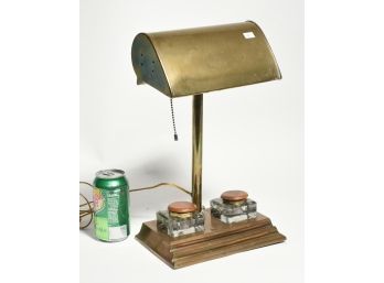 Arts & Crafts Brass Desk Lamp
