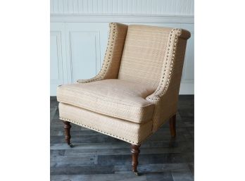 Lee Jofa Custom Upholstered Wing Chair “Wentworth Chair”