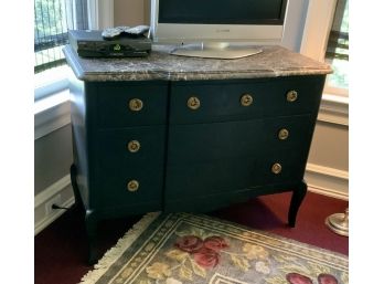Black Marble Top French Style Chest