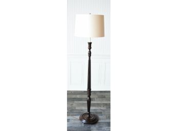 Custom Vaughan “Gloucester”  Carved Wood Floor Lamp