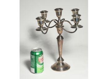 Sterling Weighted Single Candelabra
