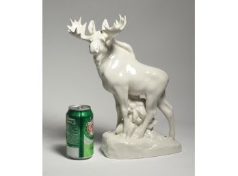 Russian Porcelain Moose Figure