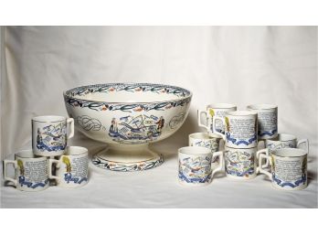 Farmer’s Arms Punch Bowl Set