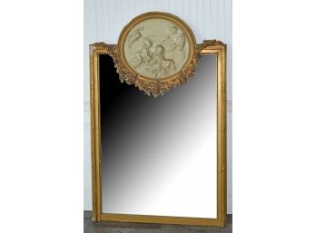 20th C. French Trumeau Mirror