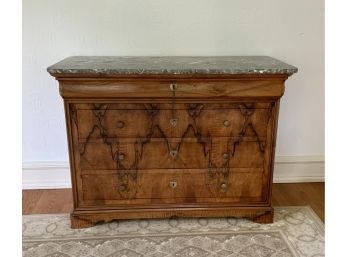19th C. French Empire Marble Top Dresser W/key