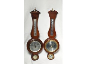 Two Contemporary Wall Barometers