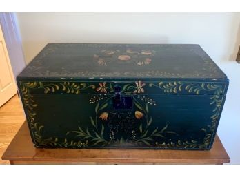 Paint Deocrated 19th C. Box (CTF10)