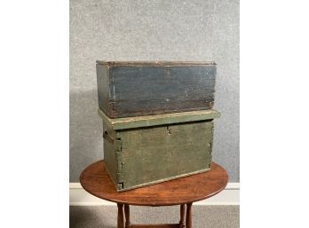 Two Antique Painted Boxes (CTF30)