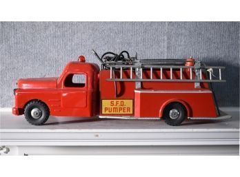 Structo S.F.D. Pressed Tin Fire Truck (CTF10)