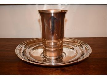 Shreve Crump & Low Sterling Vase, Boardman And Rogers Sterling Trays, 33.3 Ozt (CTF10)