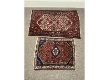 Two Vintage Oriental Scatter Rugs (CTF10)