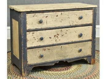 Antique Painted Pine Chest (cTF20)