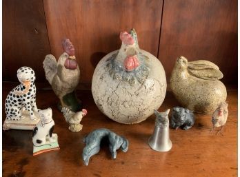Assortment Of Collectable Animal Figures,  11 Pcs (cTF10)